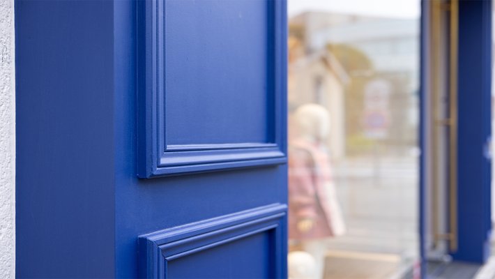 Réalisation de la nouvelle façade pour le magasin Les P'tits Pipous