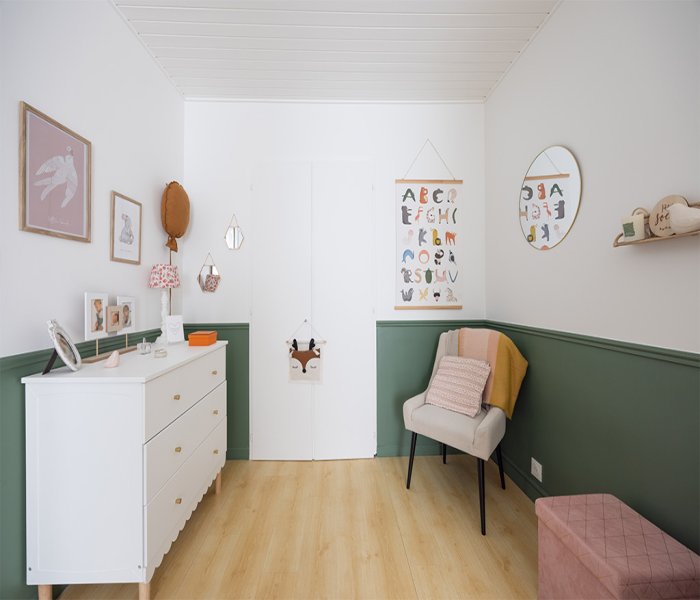 Travaux de peinture et décoration murale dans une maison individuelle