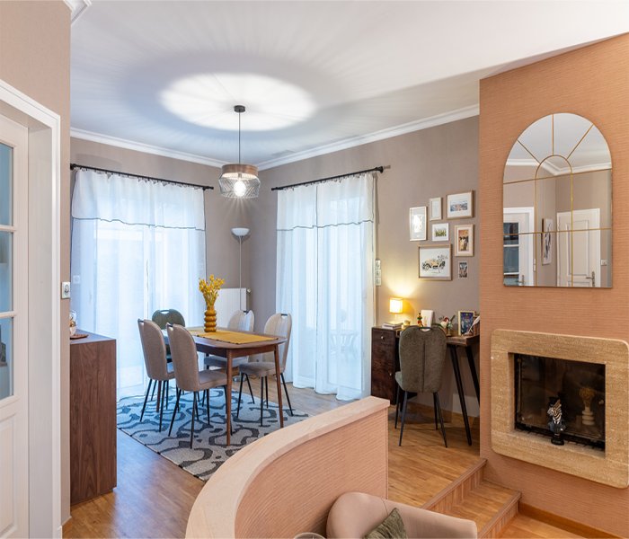 Rénovation intérieure chaleureuse et élégante